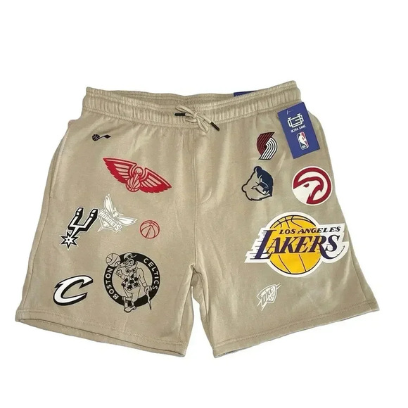 NWT NBA Men’s One For All Classic Fit Fleece Basketball Shorts Sand Size XL - Picture 1 of 7